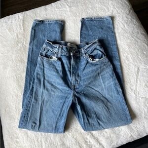 abercrombie 90s ultra high rise straight jeans